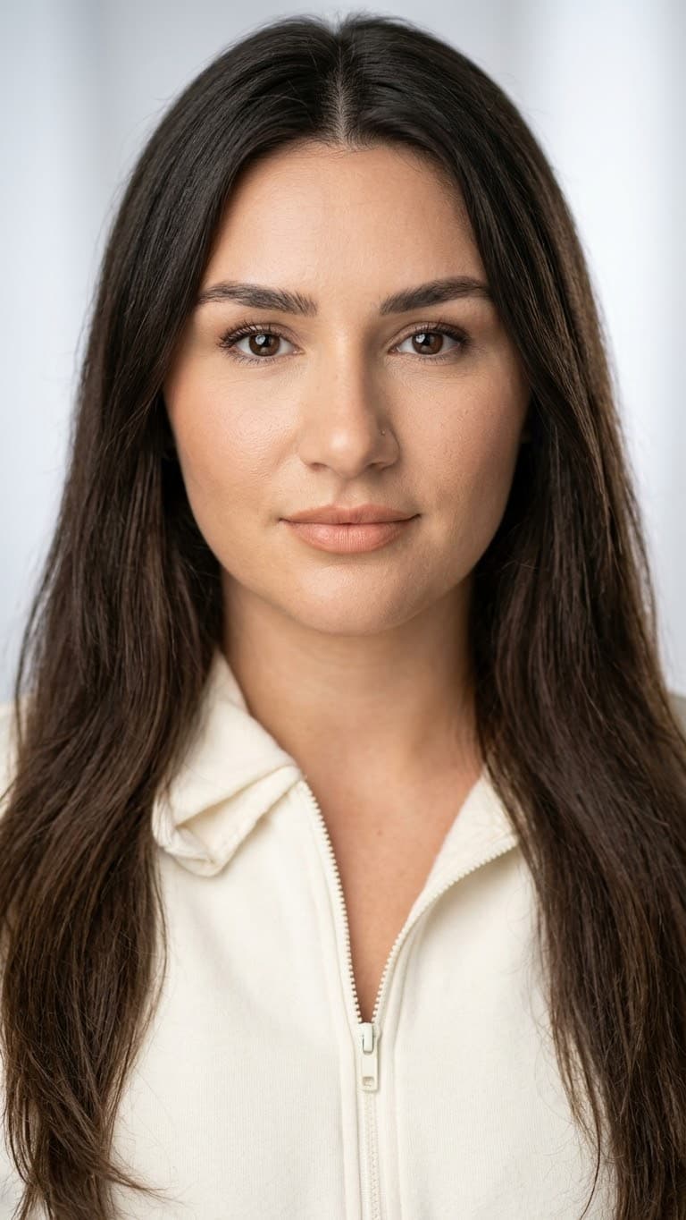 Portrait of Ria Kabashi, colourist and founder of Ria Color Atelier